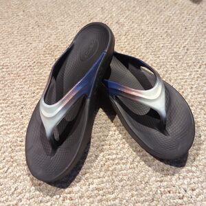 OOFOS Original Recovery Comfort Thong Flip Flop Sandal Womens 11 Black